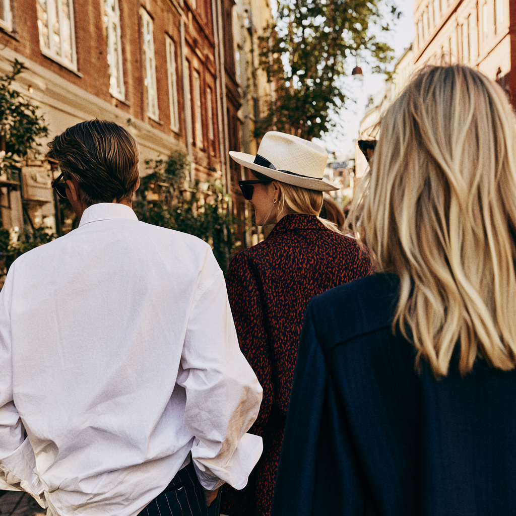 Hotelgäste spatzieren