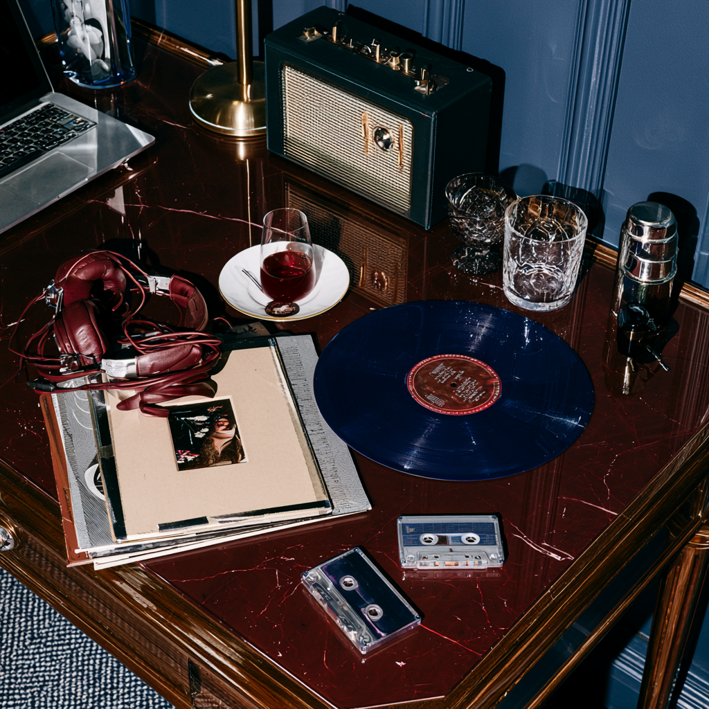 Kassetten und Schallplatten
