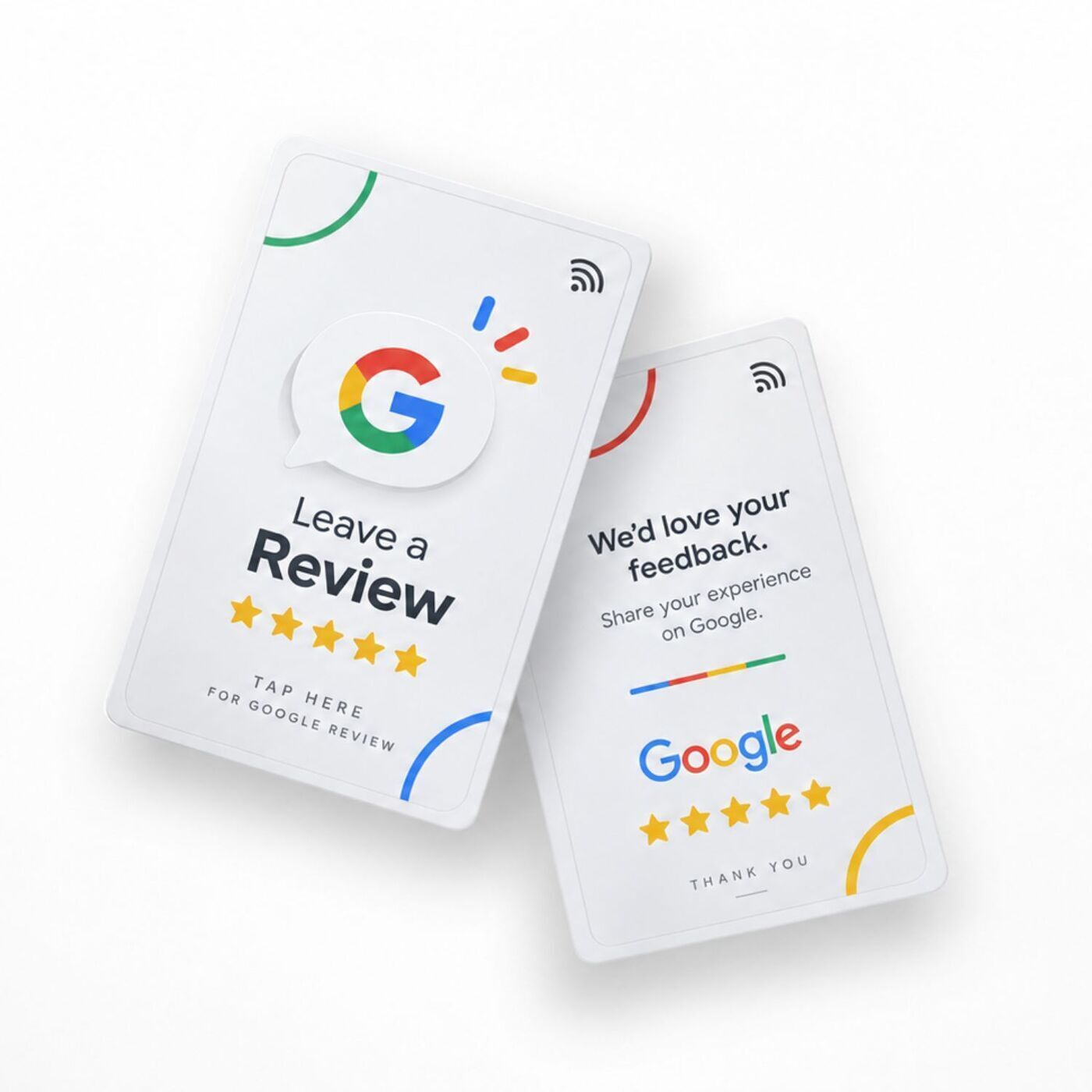 NFC- QR-Code Karten für Google-Rezensionen