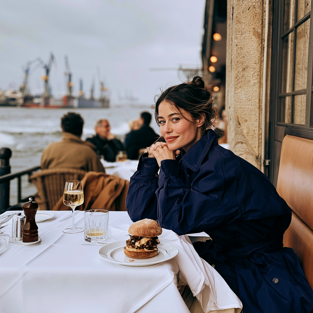 Tourist in Hamburg
