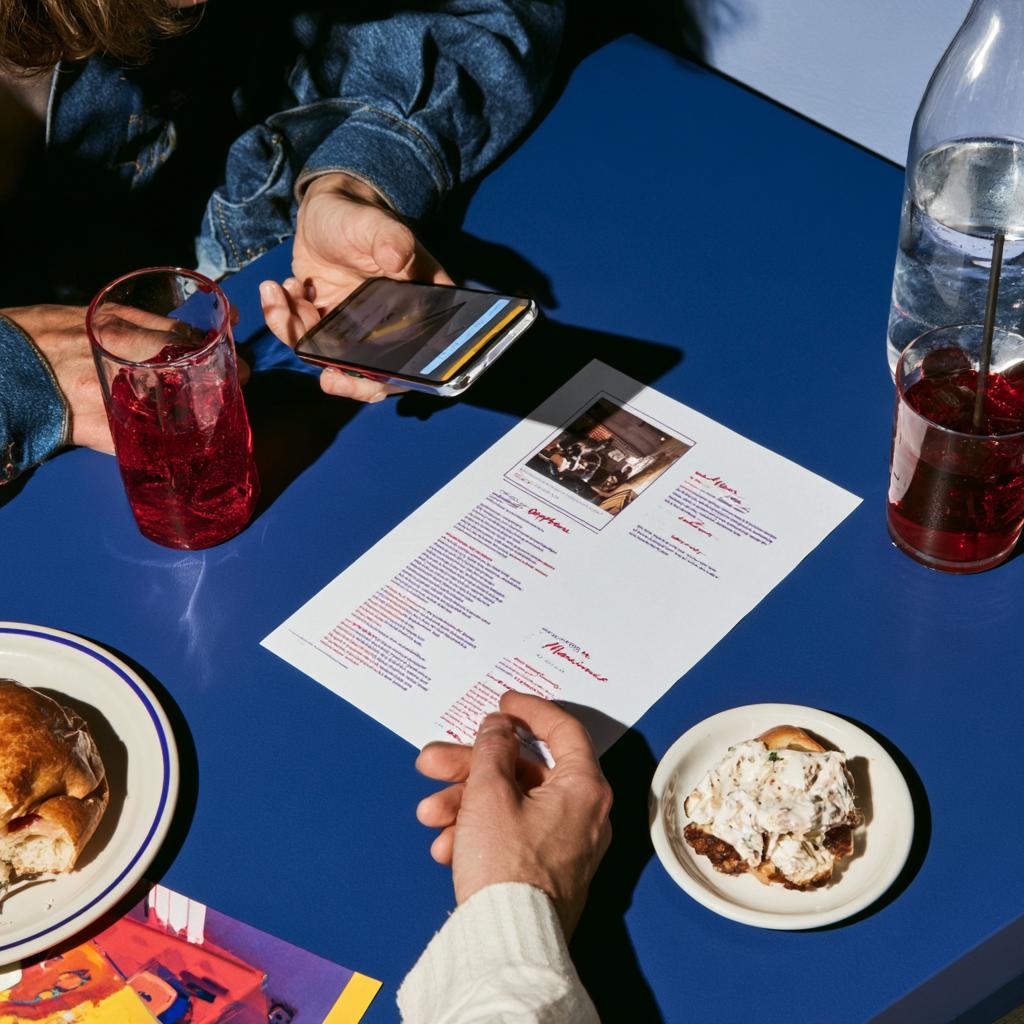 Scan photo to menu
