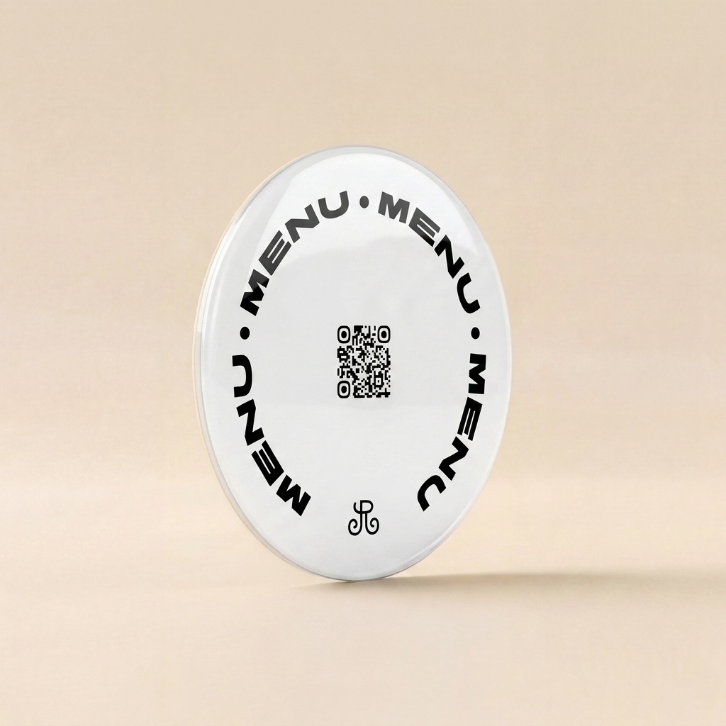 Button-Aufkleber mit QR-Code und NFC