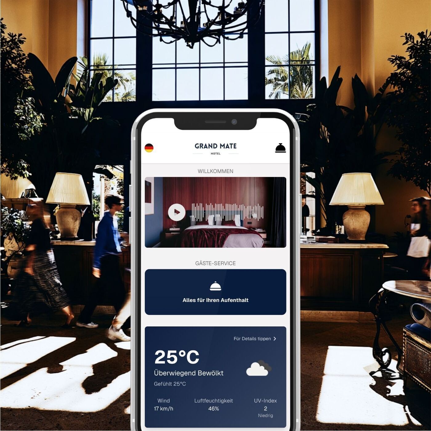 Digital guest directory for hotels