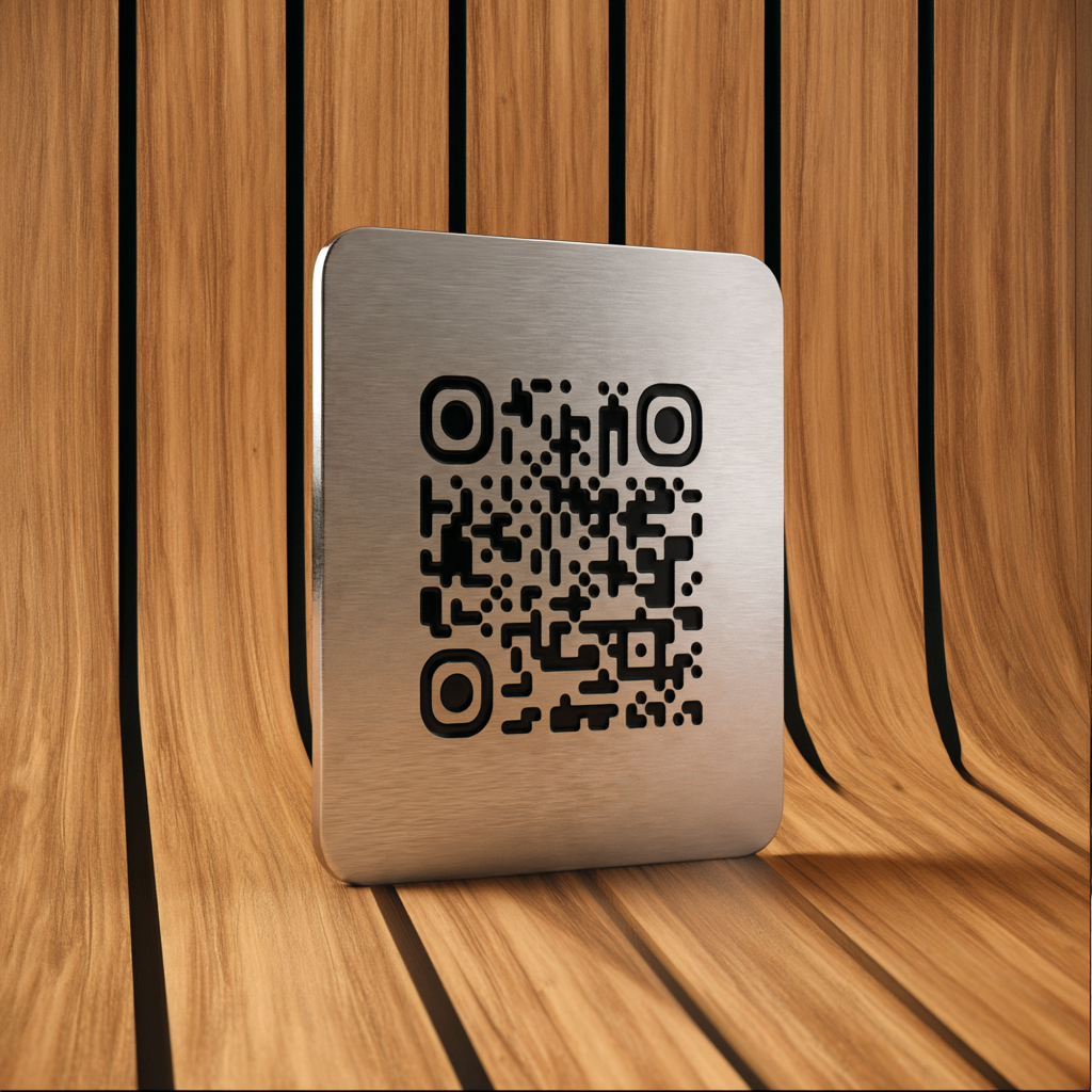 Edelstahl QR-Code für Schiffe