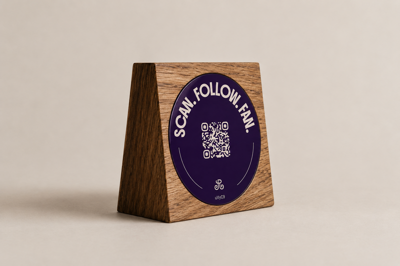 QR-Code Aufsteller für Instagram Follower