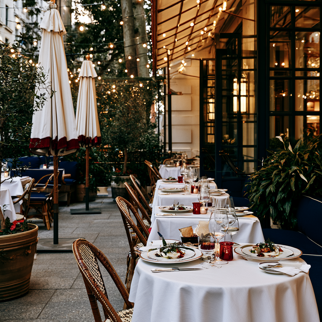 Restaurant am Abend